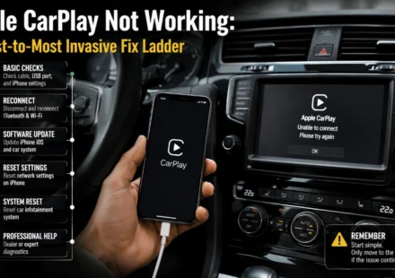 Apple CarPlay Not Working: A Least-to-Most Invasive Fix Ladder