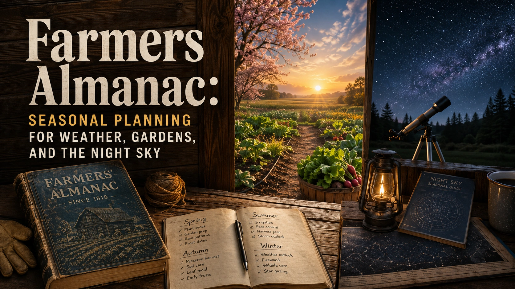 Farmers Almanac: Seasonal Planning for Weather, Gardens, and the Night Sky
