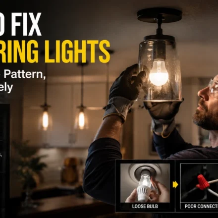 How to Fix Flickering Lights: Diagnose the Pattern, Then Act Safely