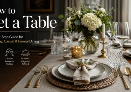 How to Set a Table: Step-by-Step Guide for Everyday, Casual & Formal Dining