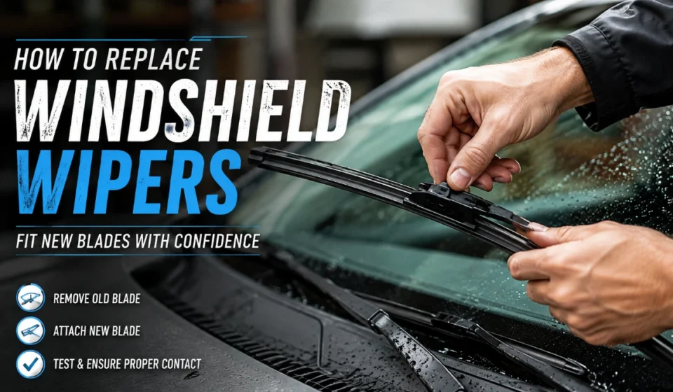How to replace windshield wipers: Fit New Blades With Confidence